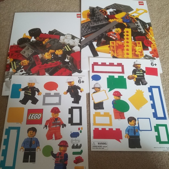 Lego Pocket Folders 2 Packet Set with Stickers New - Picture 3 of 6